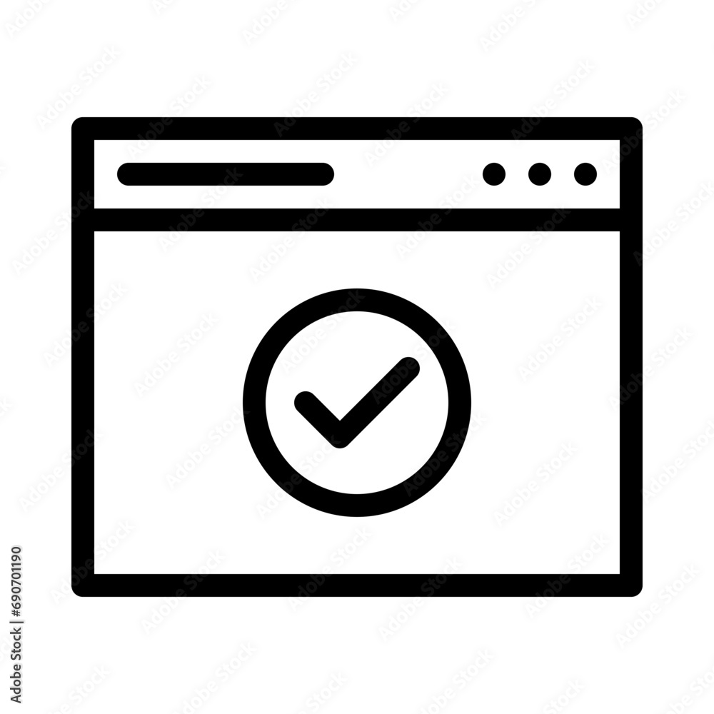 webpage line icon webpage line icon