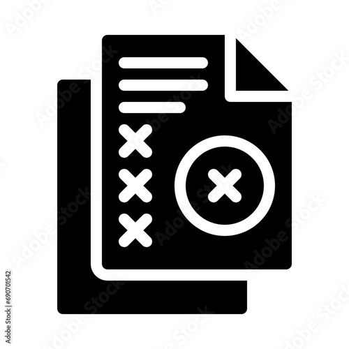 rejected glyph icon