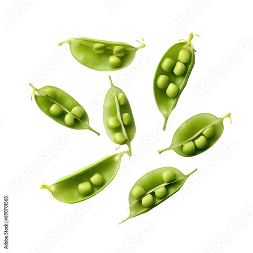 Wallpaper Mural Green soy beans isolated on white or transparent background Torontodigital.ca