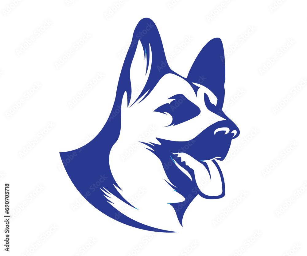 Fototapeta premium wolf head icon