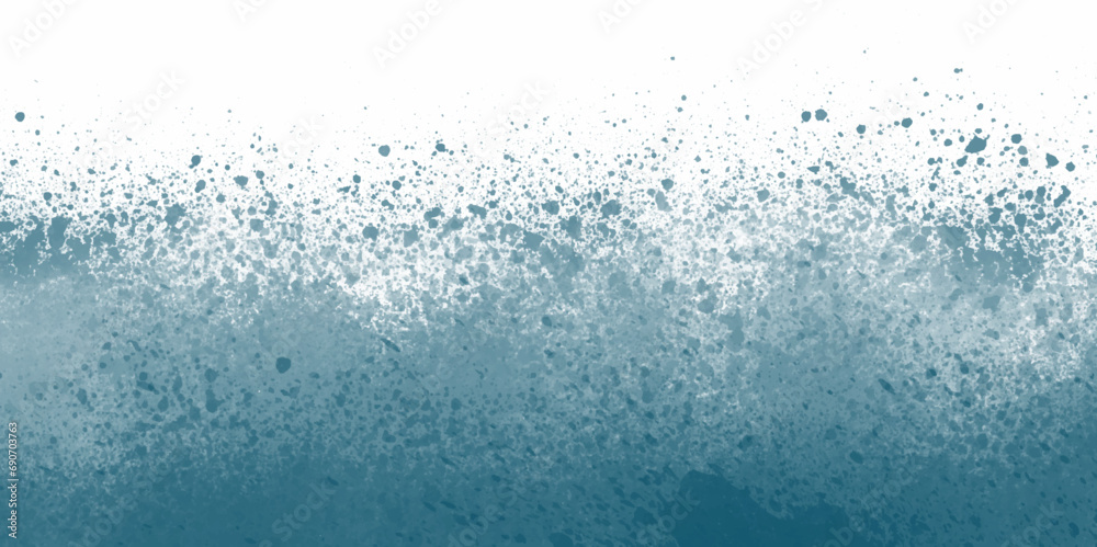 Abstract splashed watercolor texture. Blue watercolor background for textures blue color powder explosion on white background. Blue Dust Explosion Isolated on White Background