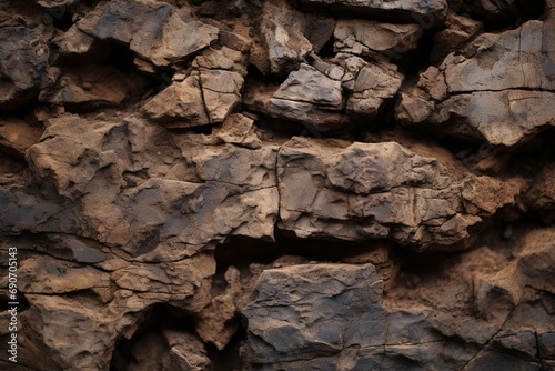 closeup of Natural Stone patterned soil texture