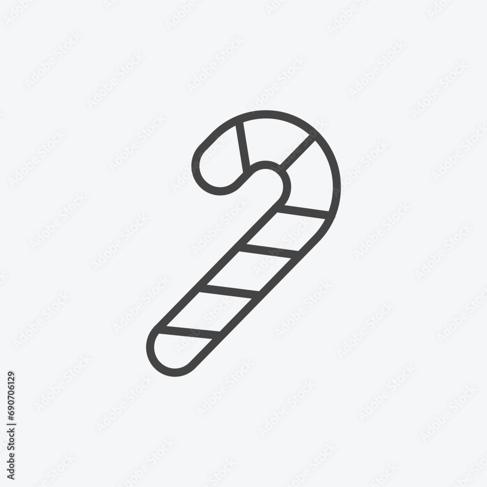 Christmas candy vector icon. New Year icon symbol. Christmas holiday symbol vector illustration isolated for graphic, web, ui ux and mobile app design Christmas candy vector icon. New Year icon symbol. Christmas holiday symbol vector illustration isolated for graphic, web, ui ux and mobile app design