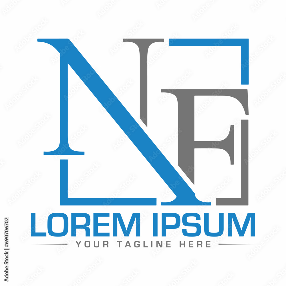 NF Logo Design Creative and Modern Logo Design NF Logo Design Creative and Modern Logo Design