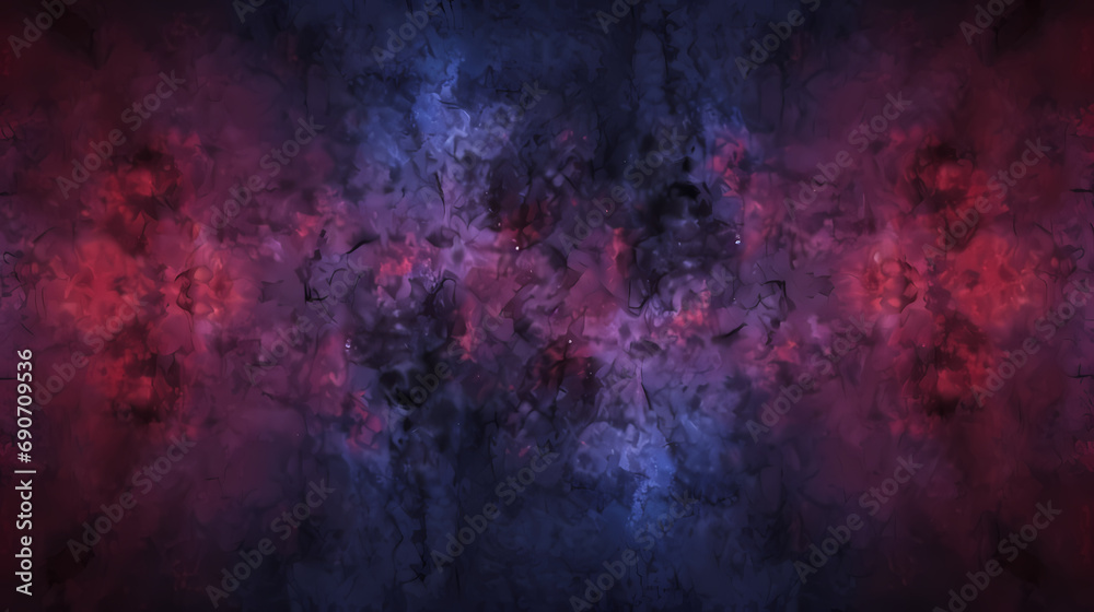 dark blue purple new year celebration background with the effect of red and black coloured mixed combination abstract background, multi-coloured old grunge wall, concrete wall coloured reflection