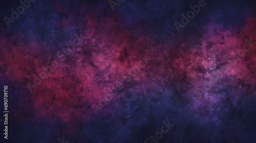 dark blue purple new year celebration background with the effect of red and black coloured mixed combination abstract background, multi-coloured old grunge wall, concrete wall coloured reflection
