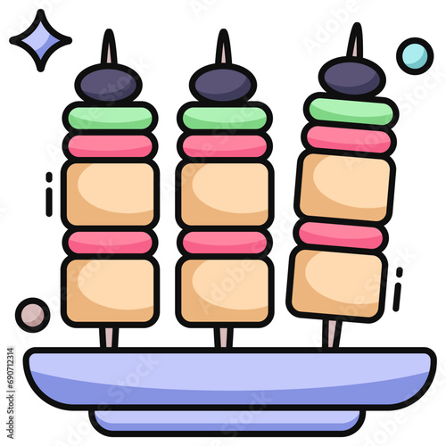 An icon design of appetizer 