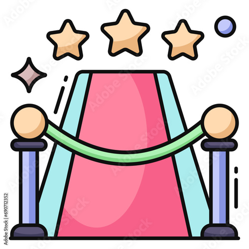 Trendy design icon of royal entrance 