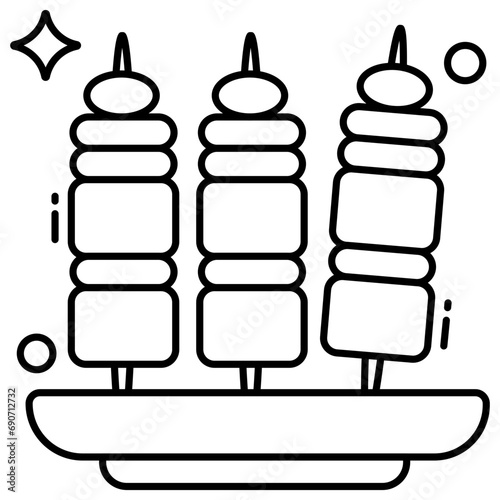 An icon design of appetizer 