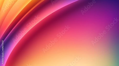 3d curved background. Gradient texture curve background. Abstract artistic love blossom, magenta petal heart design in empty studio.