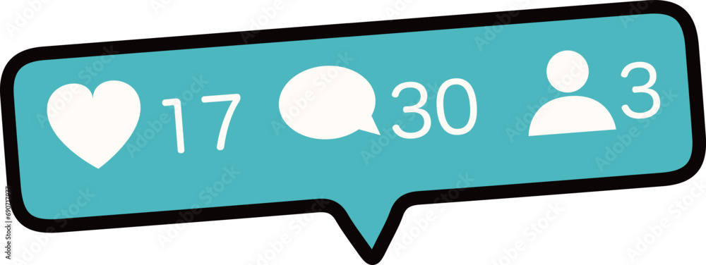 Naklejka premium 通知(insider)(eps)