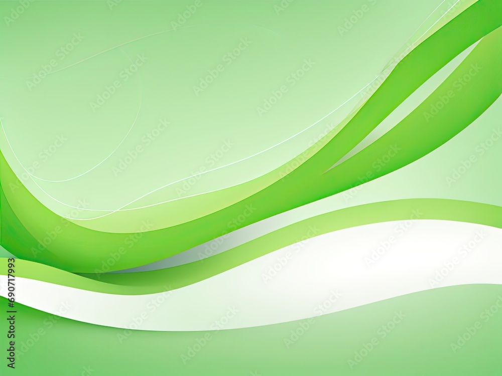 Waves and light vector illustration on a green background in a free vector abstract background Waves and light vector illustration on a green background in a free vector abstract background