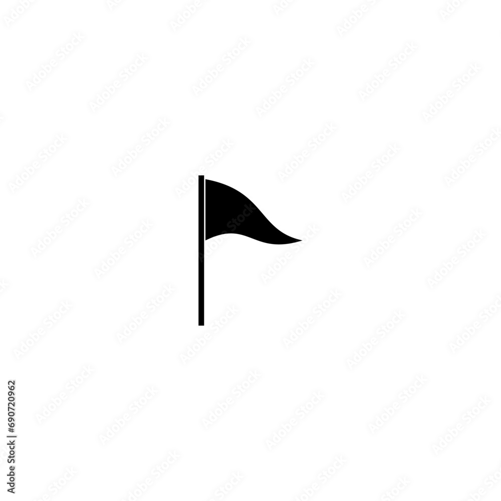 Obraz premium Flag Icon isolated on white background 