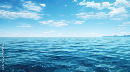 Fototapeta Naklejka Na Ścianę i Meble -  Nature landscape view of beautiful tropical beach and sea in sunny day. Beach sea space area