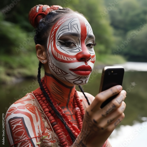person with mask