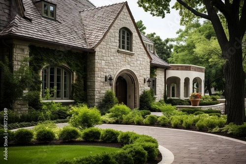 Consider brick, stone, stucco, or a combination for the exterior walls