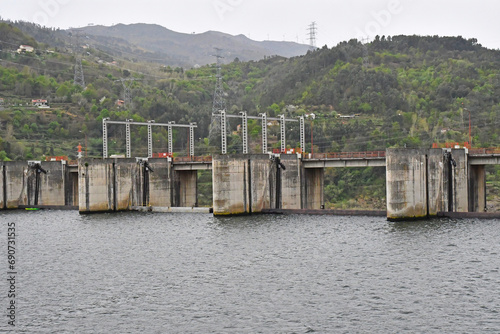 Porto, Portugal - march 25 2022 : the Carrapatelo lock photo