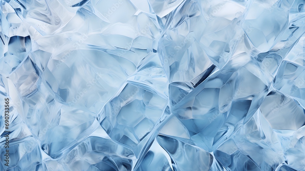 Obraz premium Crystalline Ice Texture with Frosted Abstract Patterns