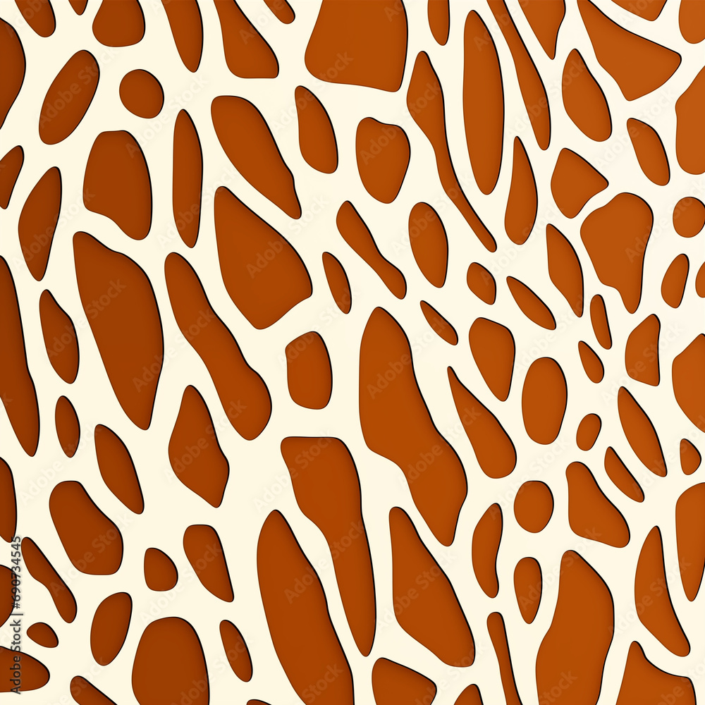 A giraffe skin pattern background.