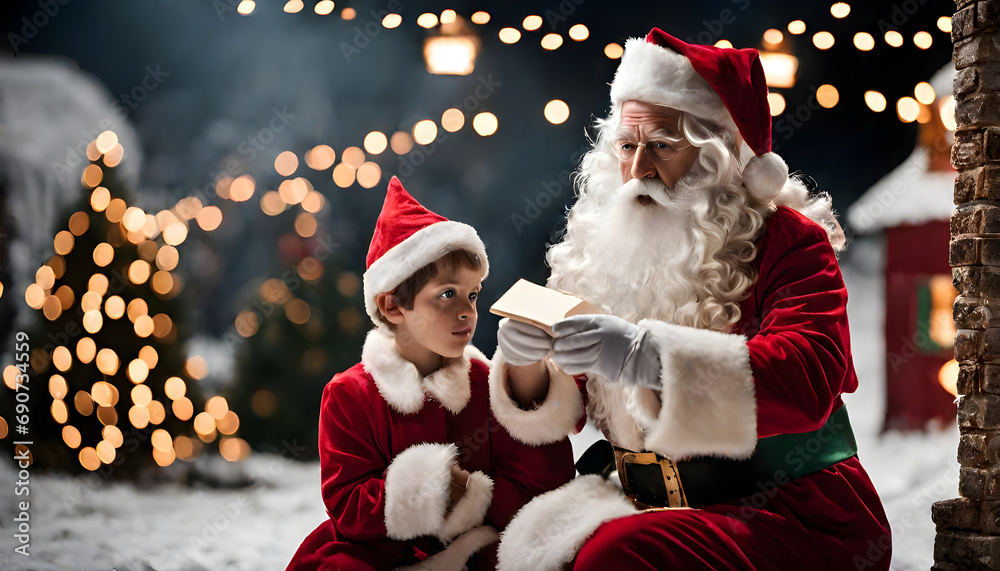 Santa and the boy
