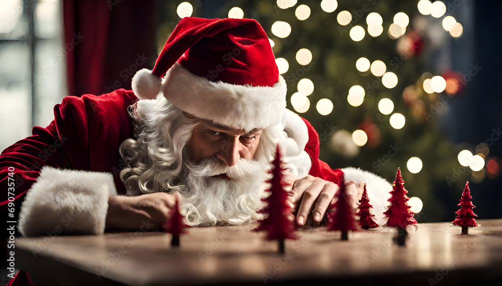 Santa plans deliveries