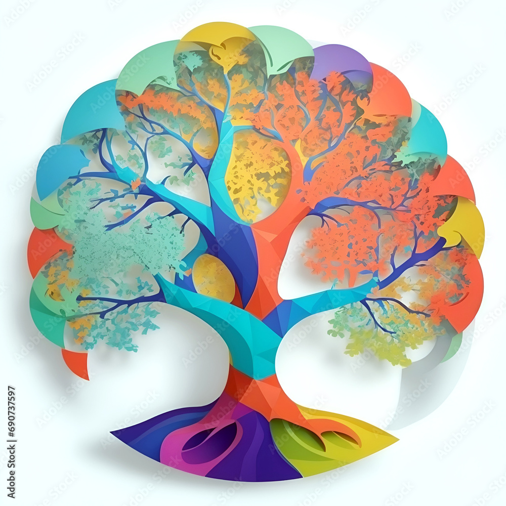 Naklejka premium tree of life illustration