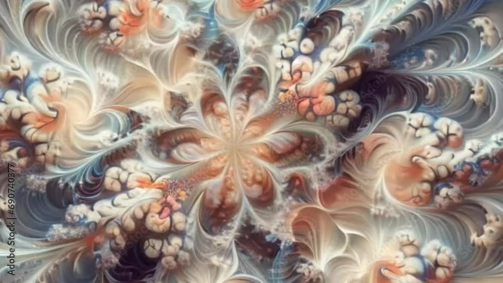 abstract flowers fractal background abstract flowers fractal background