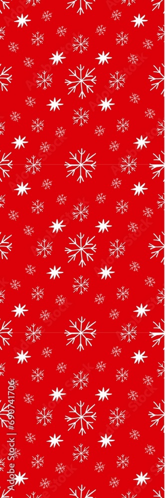 Simple Snowflakes Pattern Bookmark Simple Snowflakes Pattern Bookmark