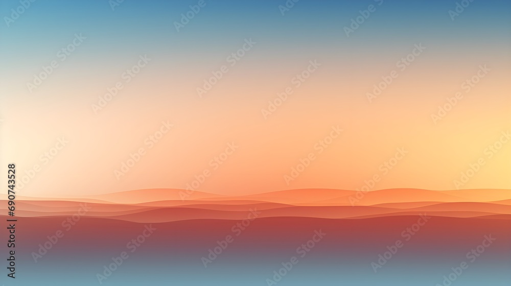 Serene Skyline at Sunset with Gradient Colors