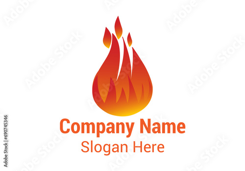 fire flames logo
