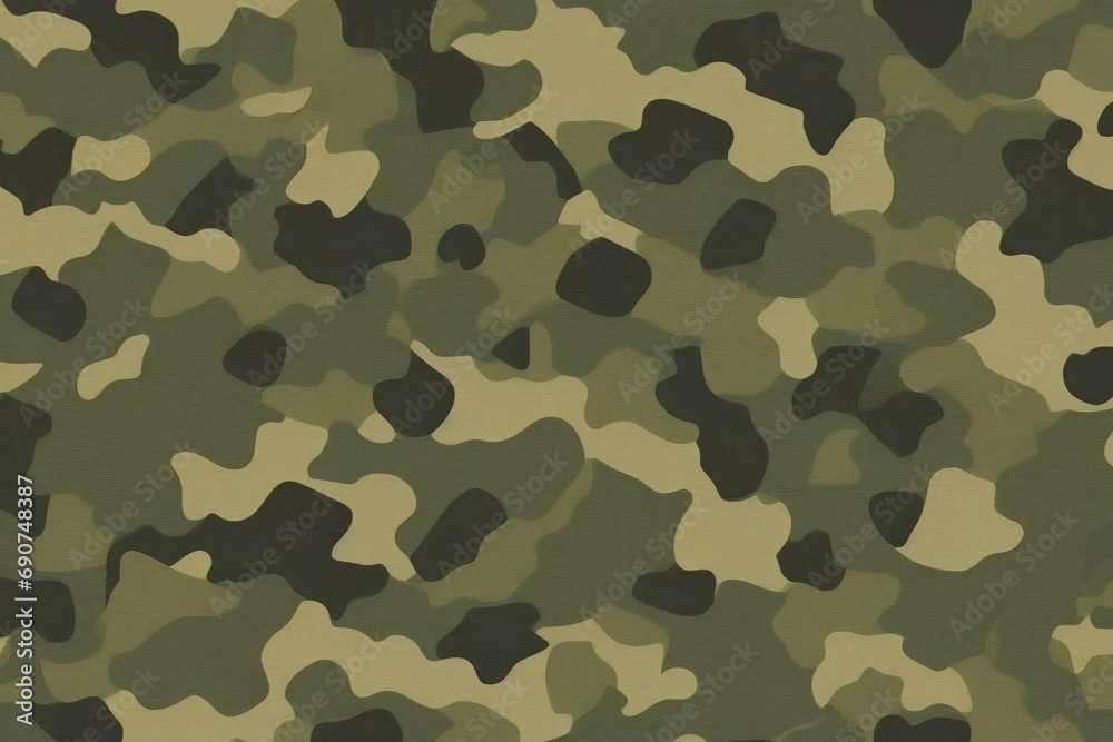 Camo Pattern with Black Spots Camo Pattern with Black Spots