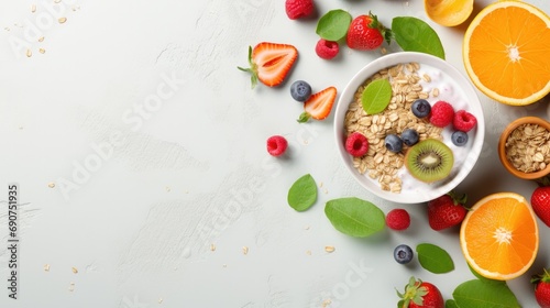 muesli with berries
