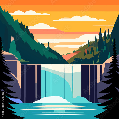 sunrise in mountains