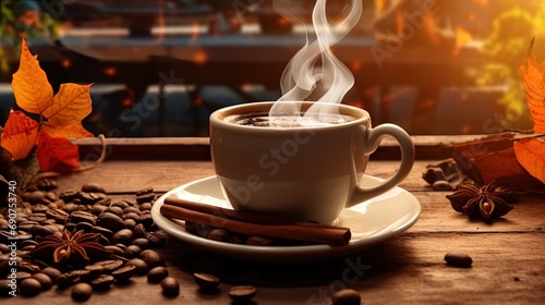  aroma of freshly brewed coffee: the beginning of the day with a cup of bliss