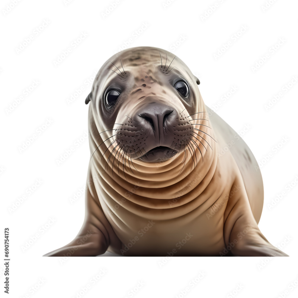 Obraz premium Sea lion isolated on transparent background