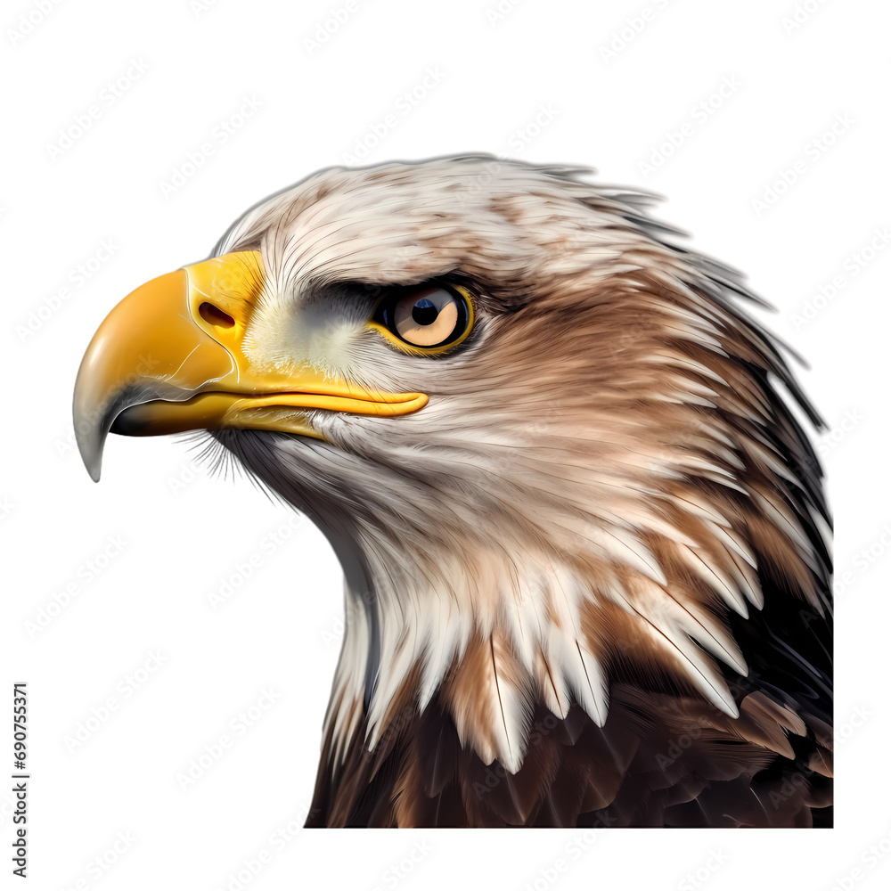 Obraz premium Eagle isolated on transparent background
