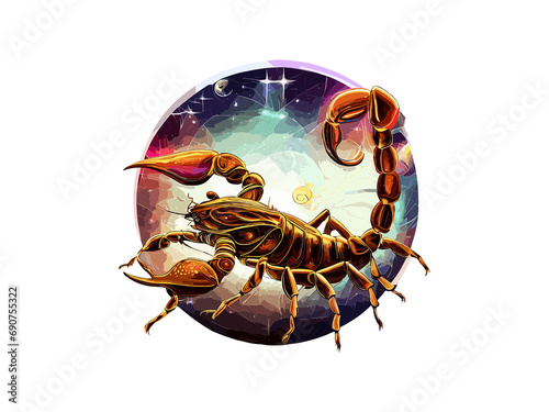 Scorpio Zodiac signs astrology horoscope esoteric, constellations Luxary Golden PNG Clipart
