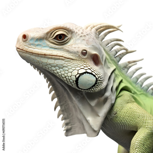 Iguana or lizard isolated on transparent background