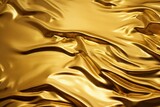 elegance Golden Waves of Silk and Satin in Luxurious Metallic Texture