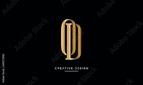 OD or DO Alphabet letters logo monogram photo