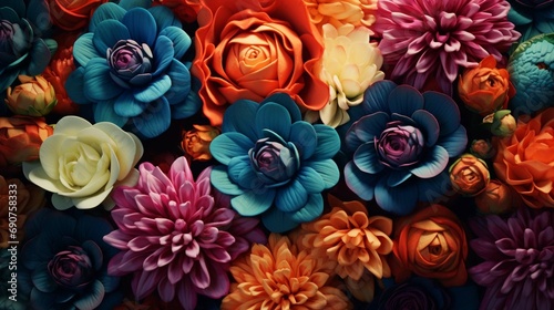 Background of colorful flowers