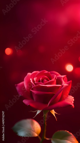 Beautiful red rose wallpaper.