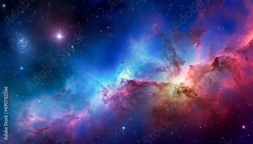 Cosmic nebula inspired abstract background