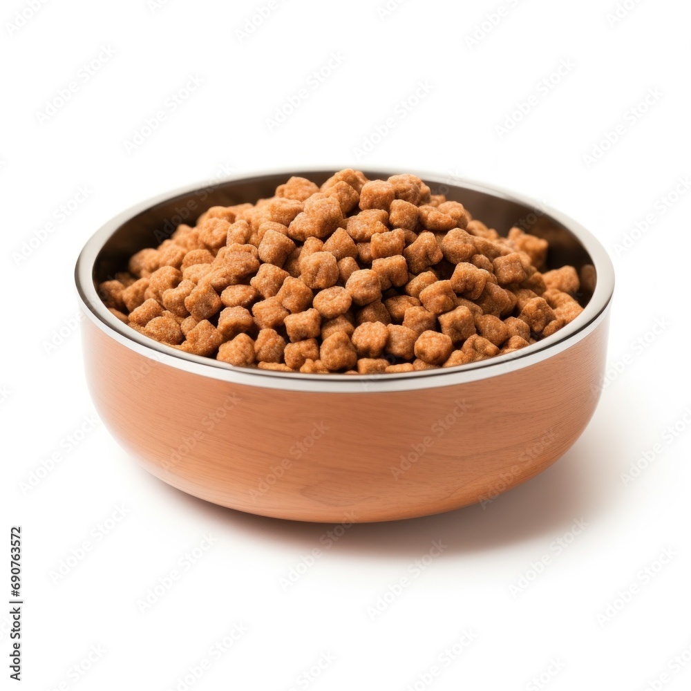 dog food bowl isolated on white dog food bowl isolated on white