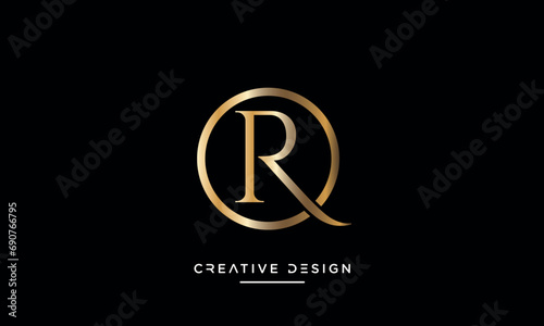 Alphabet letters OR or RO logo monogram