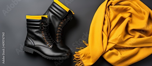 Women fashionable black lea...