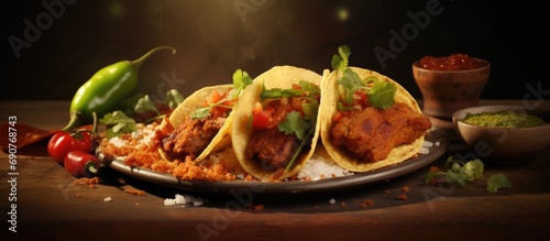 Taco de Carnitas Cornmeal t...