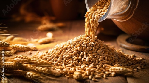Malt beer barley seed brewery alcohol production cereal mill wallpaper background