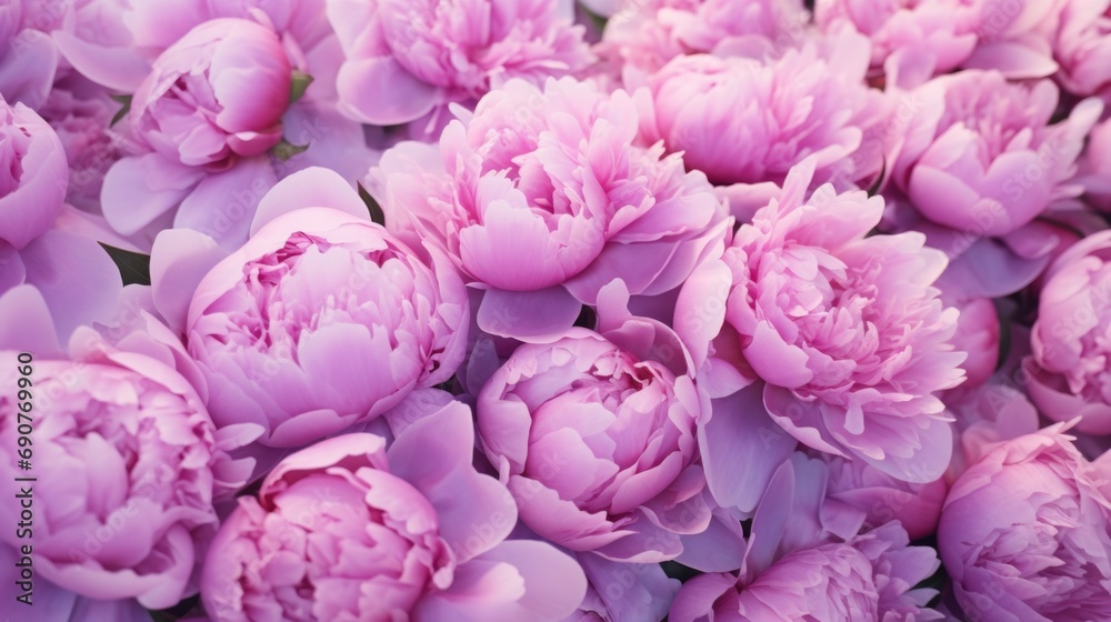 A stack of pink peonies. Perfect for floral arrangements and decorations