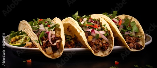 Three authentic Mexican tac...